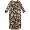 Basic Zippered Gown, Lana Leopard Tan - Nightgowns - 1 - thumbnail