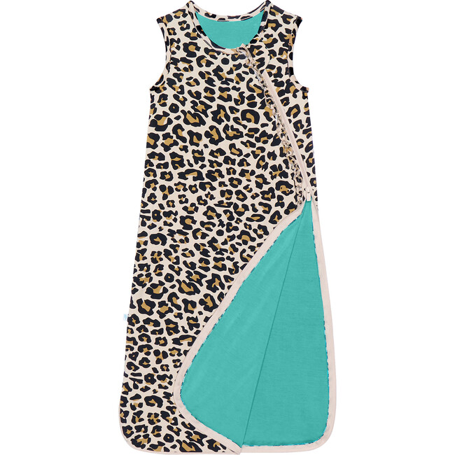 .5 Tog Sleeveless Ruffled Sleep Bag, Lana Leopard Tan