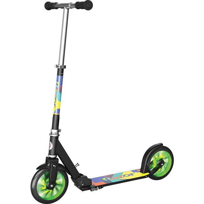 A5 Lux Light Up Scooter, Green - Scooters - 1