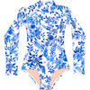 Mini Kelly Long Sleeve One Piece, Blueberry Fields - One Pieces - 1 - thumbnail