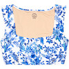 Women's Clementine Square Neck Swim Top, Blueberry Fields - Two Pieces - 1 - thumbnail
