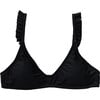 Women's Sustainable Bikini Top, Black - Two Pieces - 1 - thumbnail