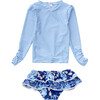 Sustainable Long Sleeve Ruffle Set - Two Pieces - 3