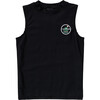 Sustainable Sleeveless Rash Top, Black Surf - Rash Guards - 1 - thumbnail