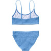Sustainable Shirred Bikini, Powder Blue - Two Pieces - 3
