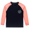 Surf School LS Rash Top, Navy Coral - Rash Guards - 1 - thumbnail