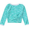 Spot Long Sleeve Wrap Crop Topm, Spearmint - Rash Guards - 1 - thumbnail