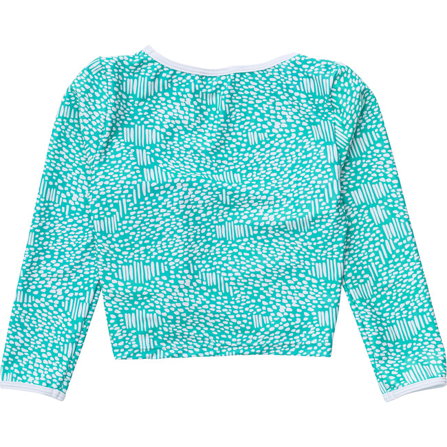 Spot Long Sleeve Wrap Crop Topm, Spearmint - Rash Guards - 3