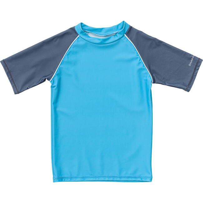 SS Rash Top, Aqua Slate - Rash Guards - 1
