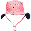 Reversible Bucket Hat, Ditsy Coral - Hats - 1 - thumbnail