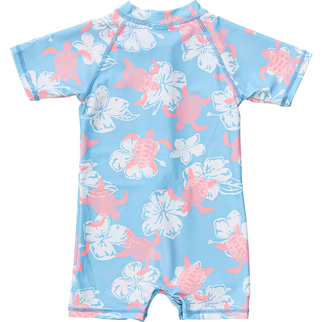 Short Sleeve Sunsuit, Turtle Tide - One Pieces - 3