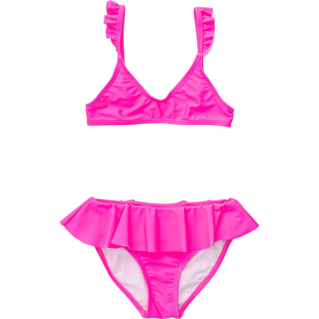 Queen Pink Frilled Bikini, Neon