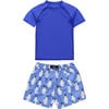 Short Sleeve Baby Set, Penguin Patrol - Two Pieces - 2