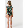 Rainforest Short Sleeve Surf Suit, Neon - One Pieces - 5