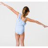 Sustainable Stripe Frill Swimsuit, Powder Blue - One Pieces - 4