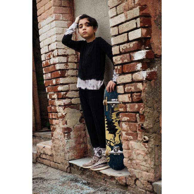 Bamboo Trouser Sweatpant, Stormy Black - Sweatpants - 2