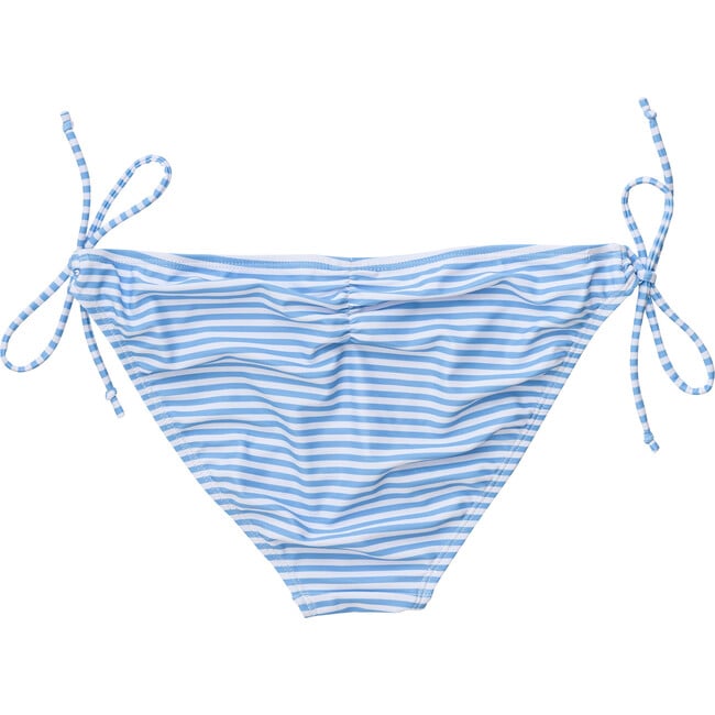 Women's Sustainable Stripe Bikini Bottom, Powder Blue - Two Pieces - 3