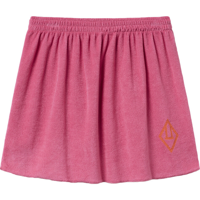 Plain Wombat Kids Skirt, Pink Logo