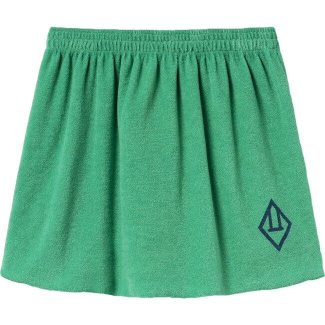 Plain Wombat Kids Skirt, Green Logo