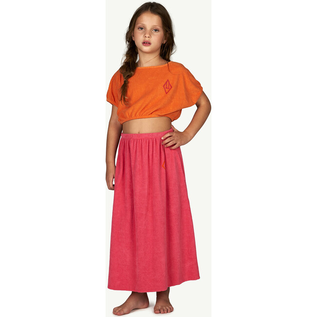 Horsefly Kids Dress, Orange Logo