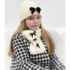Halo Luxe X Maisonette Stella Hat and Scarf Set, Cream - Mixed Accessories Set - 2 - thumbnail