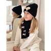 Halo Luxe X Maisonette Stella Hat and Scarf Set, Black - Mixed Accessories Set - 4 - thumbnail