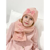Halo Luxe X Maisonette Stella Hat and Scarf Set, Pink - Mixed Accessories Set - 4