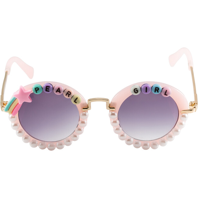 Monogrammable Pearls Sunglasses, Pink - Sunglasses - 1