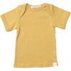 Aime Short Sleeve Envelope Tee, Miel - Tees - 1 - thumbnail