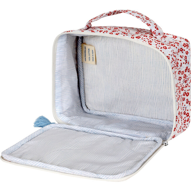 Fiorella Toiletry Bag, Red and Blue Floral