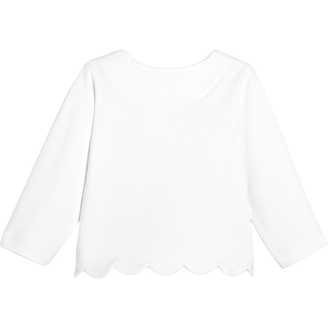 Toddler Fleece Cardigan, White - Cardigans - 2