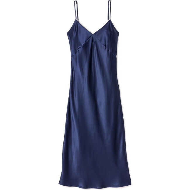 Women's Silk Cosette Night Dress, Navy