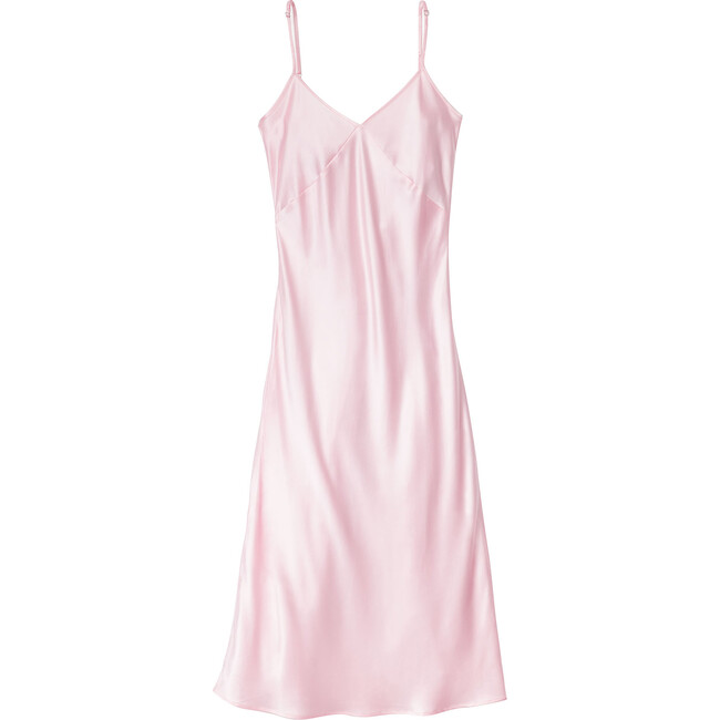 Women's Silk Cosette Night Dress, Pink - Pajamas - 1