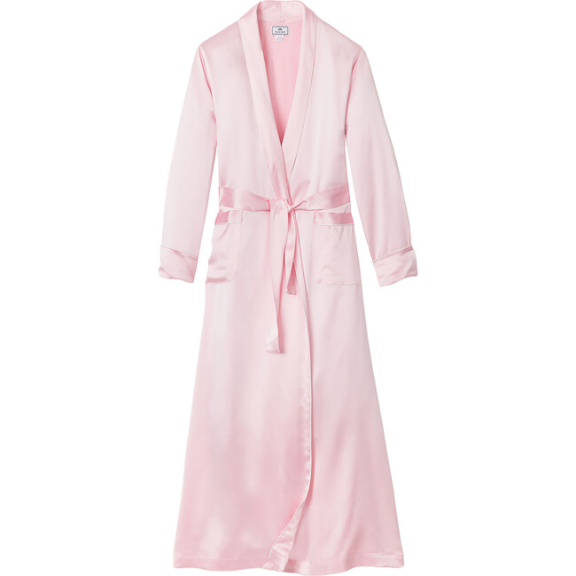 Women's Silk Long Robe, Pink