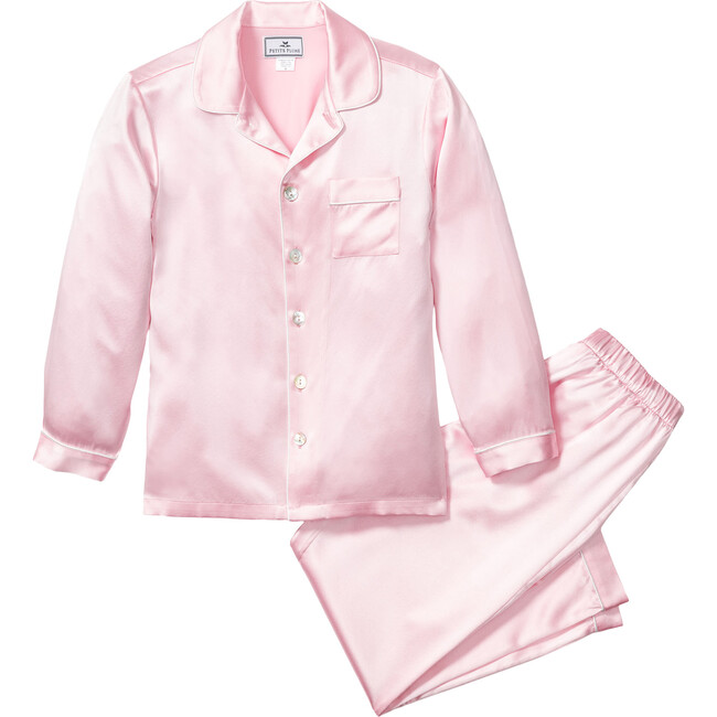 Silk Classic Pajama Set, Pink