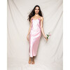 Women's Silk Cosette Night Dress, Pink - Pajamas - 3 - thumbnail