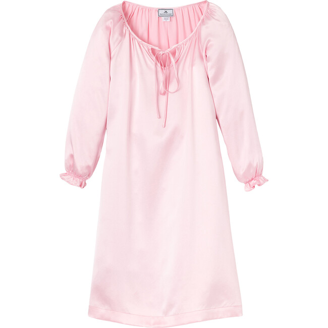 Silk Delphine Nightgown, Pink - Pajamas - 1