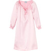 Silk Delphine Nightgown, Pink - Pajamas - 1 - thumbnail