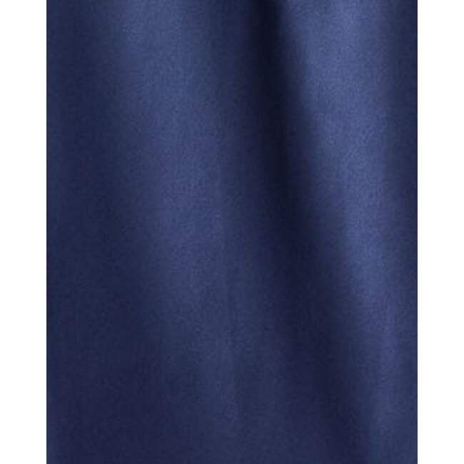 Women's Silk Long Robe, Navy - Robes - 5