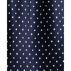 Men's Silk Polka Dots Long Robe, Navy - Robes - 4