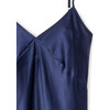 Women's Silk Cosette Night Dress, Navy - Pajamas - 5
