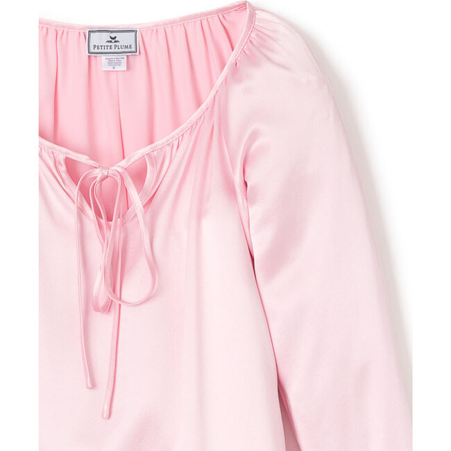 Silk Delphine Nightgown, Pink - Pajamas - 4