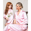Silk Classic Pajama Set, Pink - Pajamas - 7