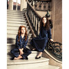 Silk Polka Dot Delphine Nightgown, Navy - Pajamas - 6