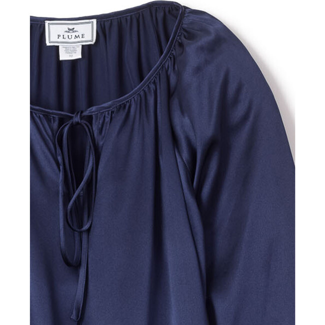 Silk Delphine Nightgown, Navy - Pajamas - 4