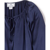 Silk Delphine Nightgown, Navy - Pajamas - 4 - thumbnail