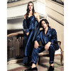 Women's Silk Cosette Night Dress, Navy - Pajamas - 11