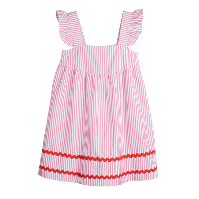 Talia Dress, Red Stripe
