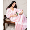 Women's Silk Anastasia Night Dress, Pink - Pajamas - 3 - thumbnail