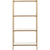 Daniella 4-Tier Etagere, White/Brass - Bookcases - 6